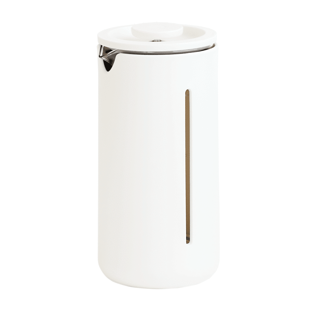 Timemore Little U French Press Matte White 450ml (15oz) from Road Coffee