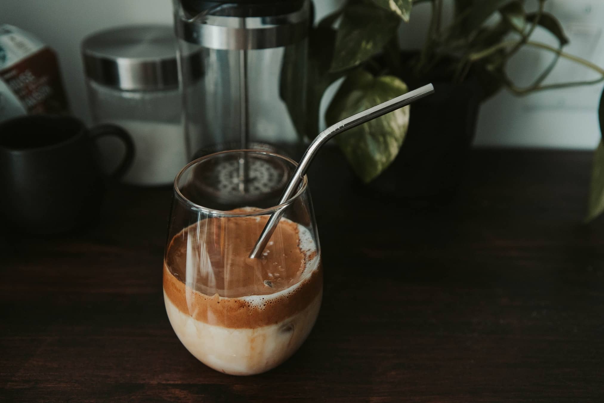 Keto & Vegan Dalgona Iced Coffee 