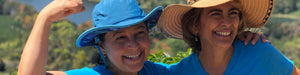 Marianella Baez Jost, owner and producer at the Farmer's Project and Ceci Genis, producer at the World's first Women Care Certified coffee farm