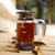 Timemore French Press Glass with Road Coffee Outside in Nature