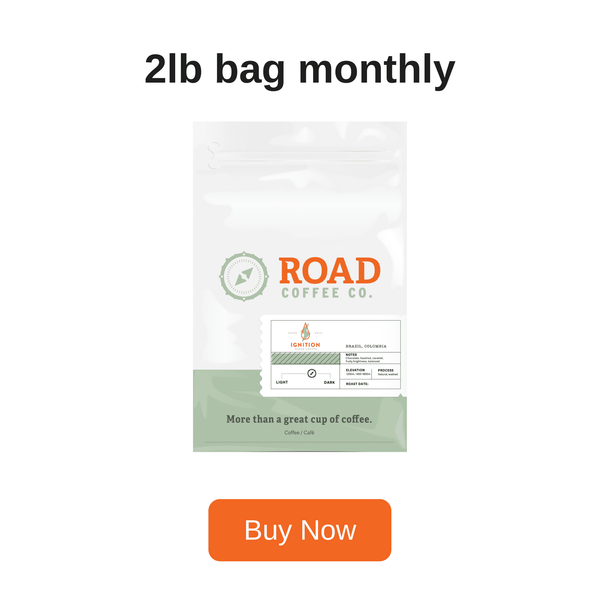 2lb bag monthly coffee subscription Road Coffee