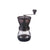 Hario Skerton Portable Coffee Grinder Black and Glass with Sturdy Handle and Ceramic Conical Burrs